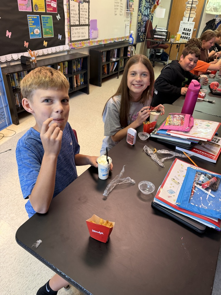 . Fries and Frosties for Perfect Attendance! 