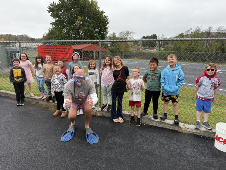 water balloons at Mr. Brown 
