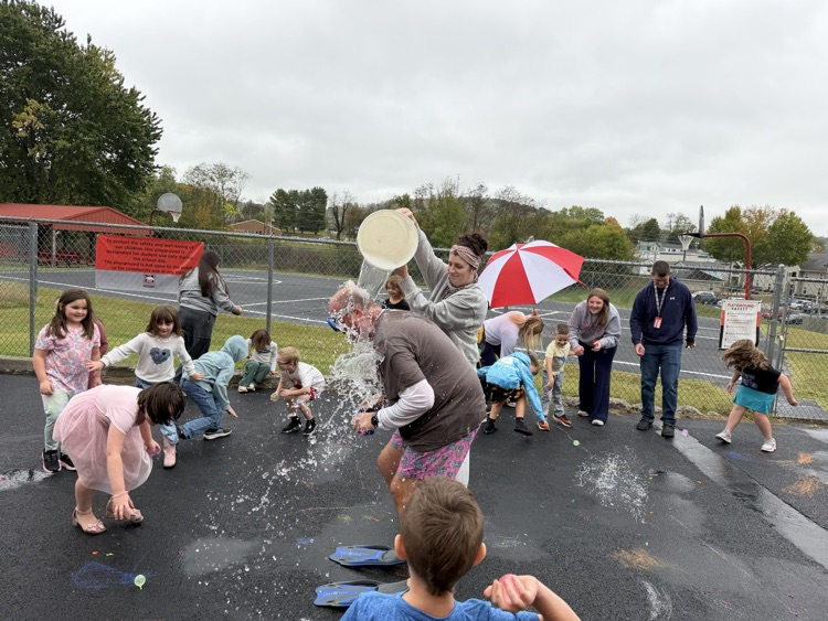 water balloons at Mr. Brown 