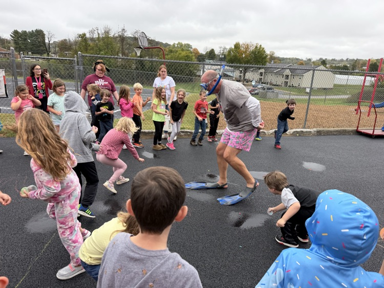 water balloons at Mr. Brown 