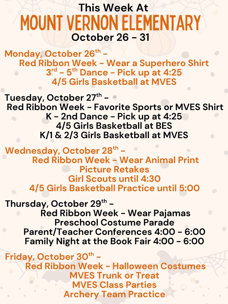 Mustang Week-at-a-Glance!   