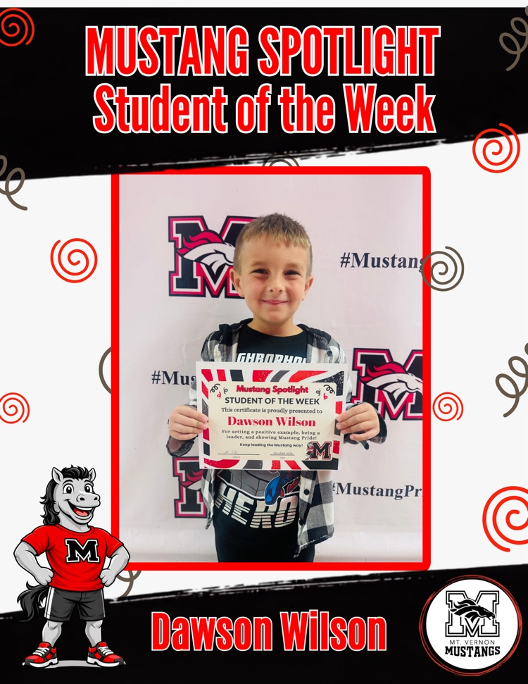 Mustang Student of the Week 
