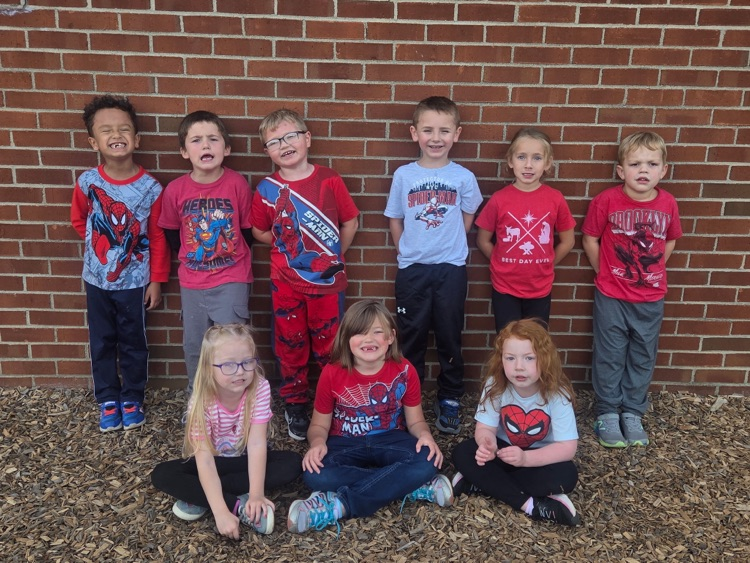 Our Mustangs are superheroes who choose to be drug free! Today, we wore our superhero shirts to celebrate Red Ribbon Week! 