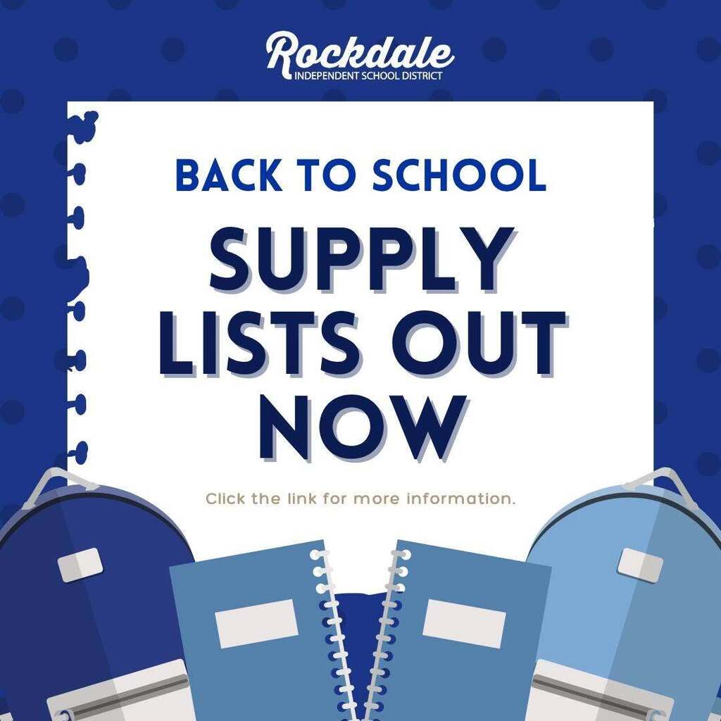 BACK TO SCHOOL SUPPLY LISTS OUT NOW