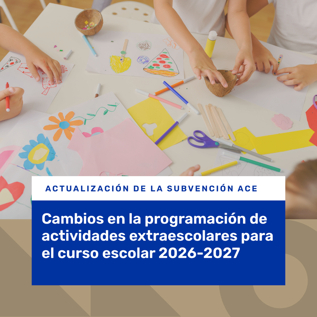 Student hands making crafts. Changes to after-school programming for the 2026-27 school year.