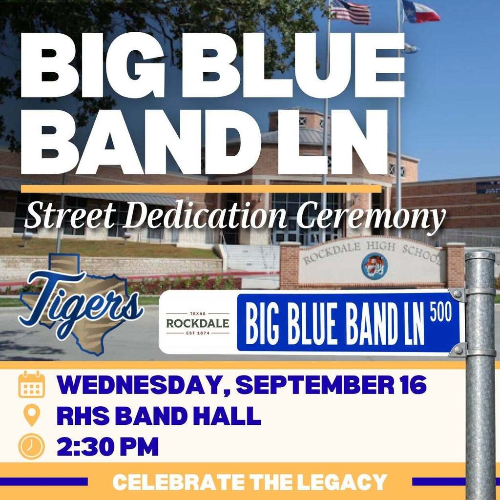 Big Blue Band Lane Street Dedication Ceremony