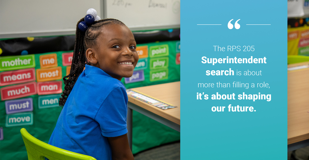 The Superintendent search is about more than filling a role, its shaping out future- image of a girl smiling at her desk