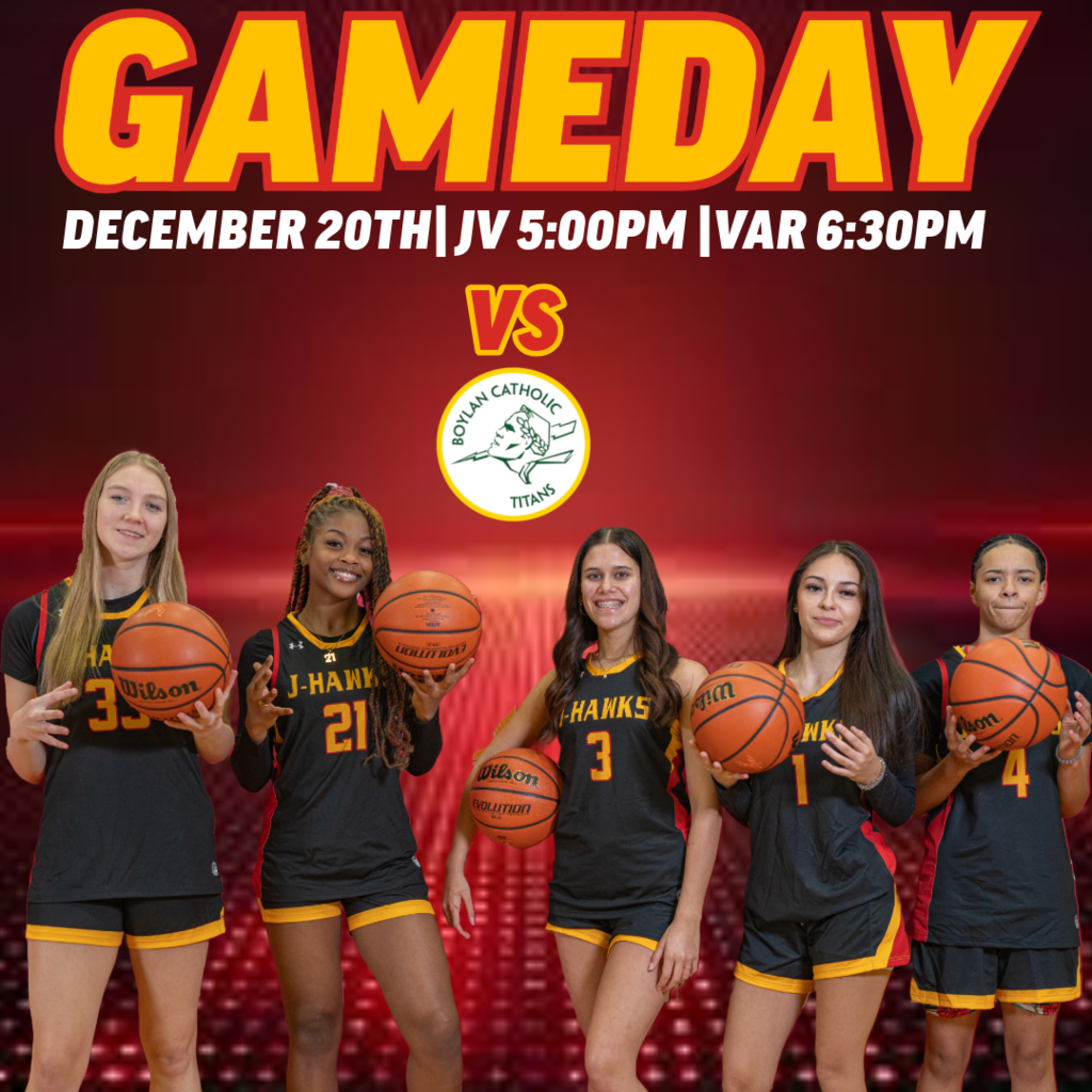 12.20 Home game. Girls basketball game vs boylan high school. Jv 5pm and Varsity 6:30pm.