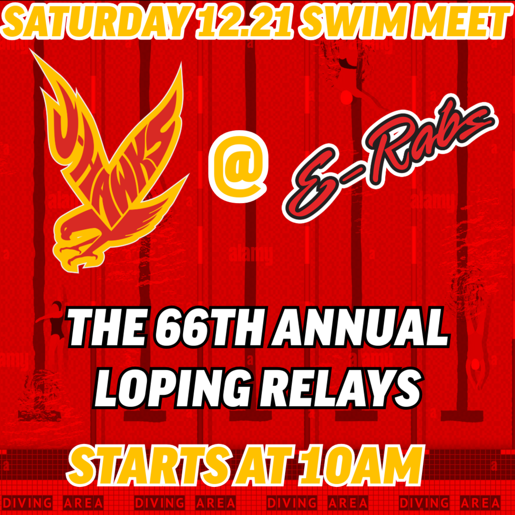 SWIM MEET 12.21 @ EAST HIGH SCHOOL. STARTS AT 10AM. 
