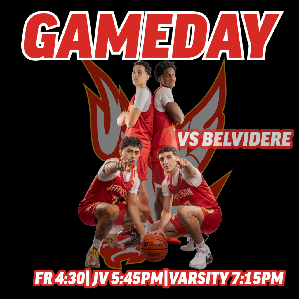 AWAY BOYS BASKETBALL GAME VS BELVIDERE.FR:430,JV:5:45, VARSITY:7:15PM. 