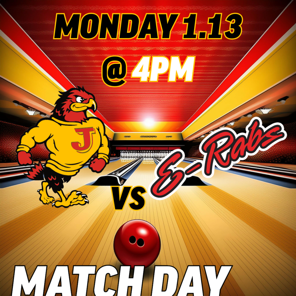 1.13 Boys Bowling match today at 4pm. Location Don Carter lanes. 
