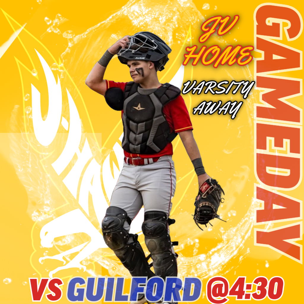 📅 Game Time: Both games are at 4:30 PM. Varsity: away JV:home vs guilford