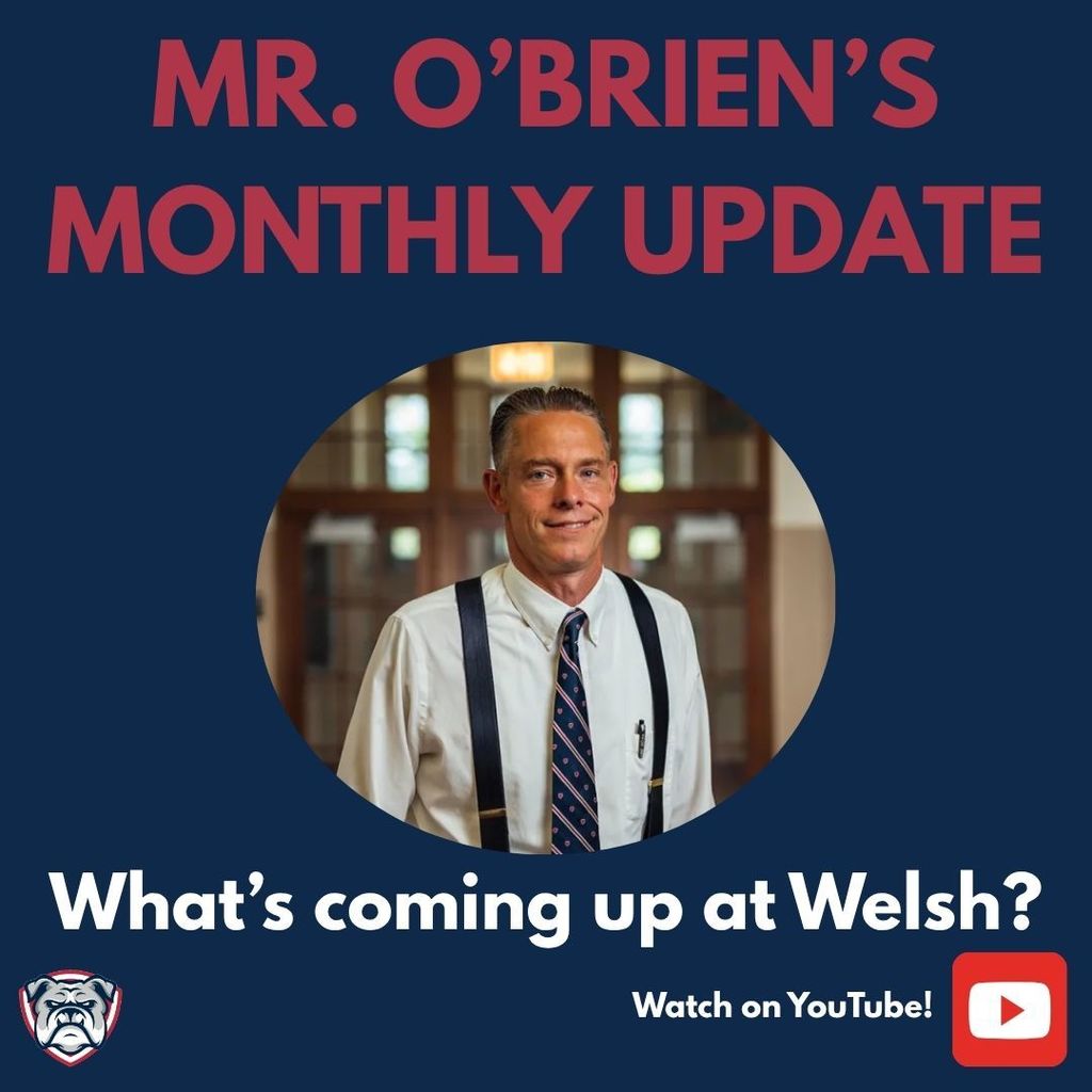 August is here! It's time to get the kids back to Welsh. Let's see what's going on this month at Welsh.