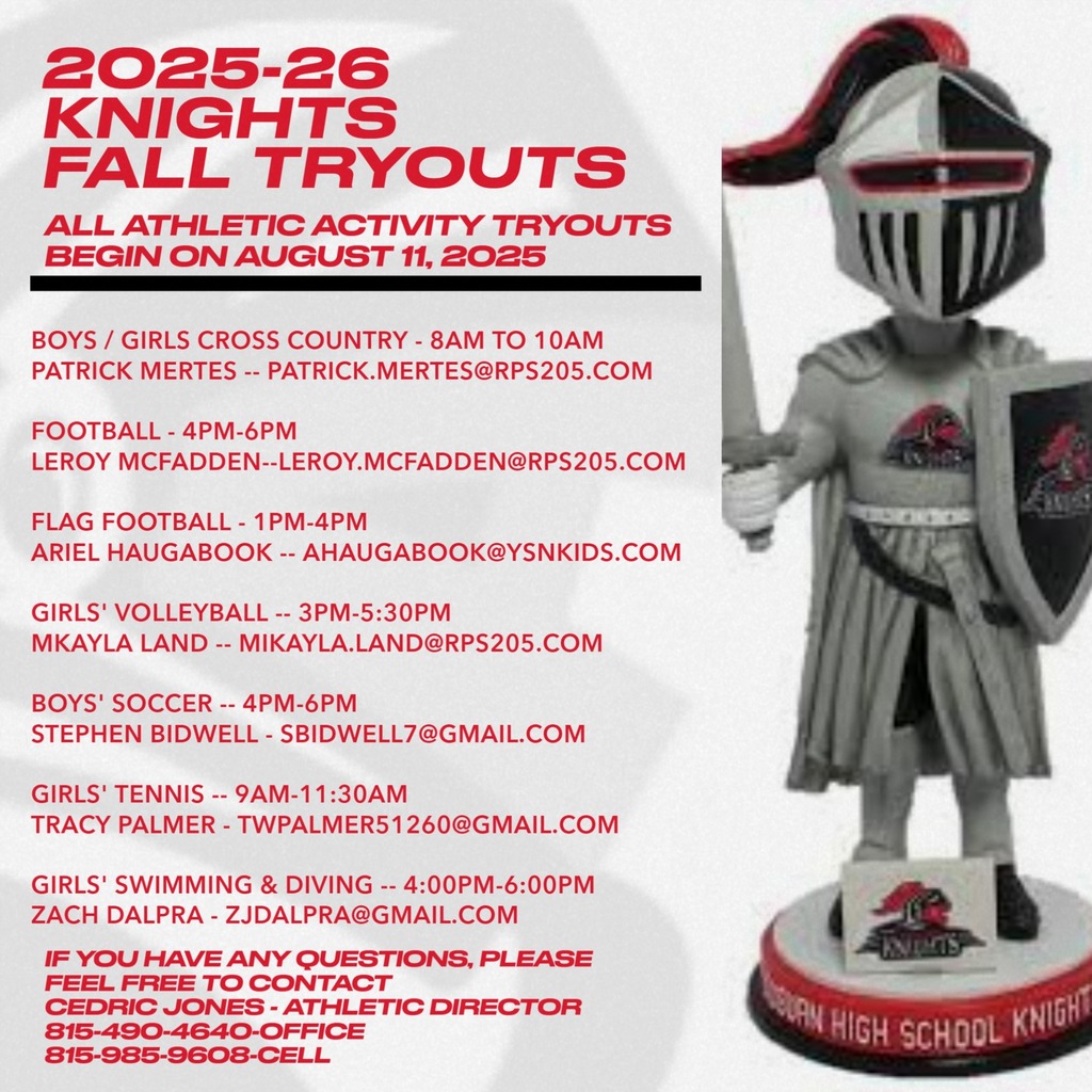 2025-26 Knights Fall Tryout Days