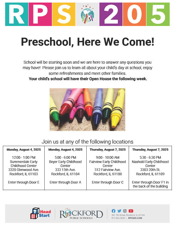 Preschool Here We Come Flyer