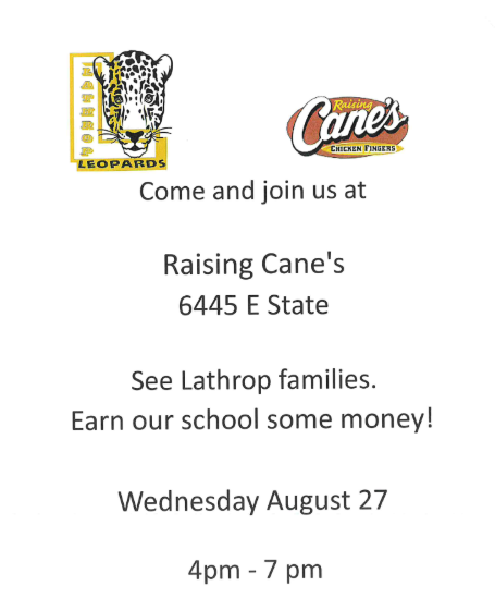 Fundraiser night at Raising Cane's