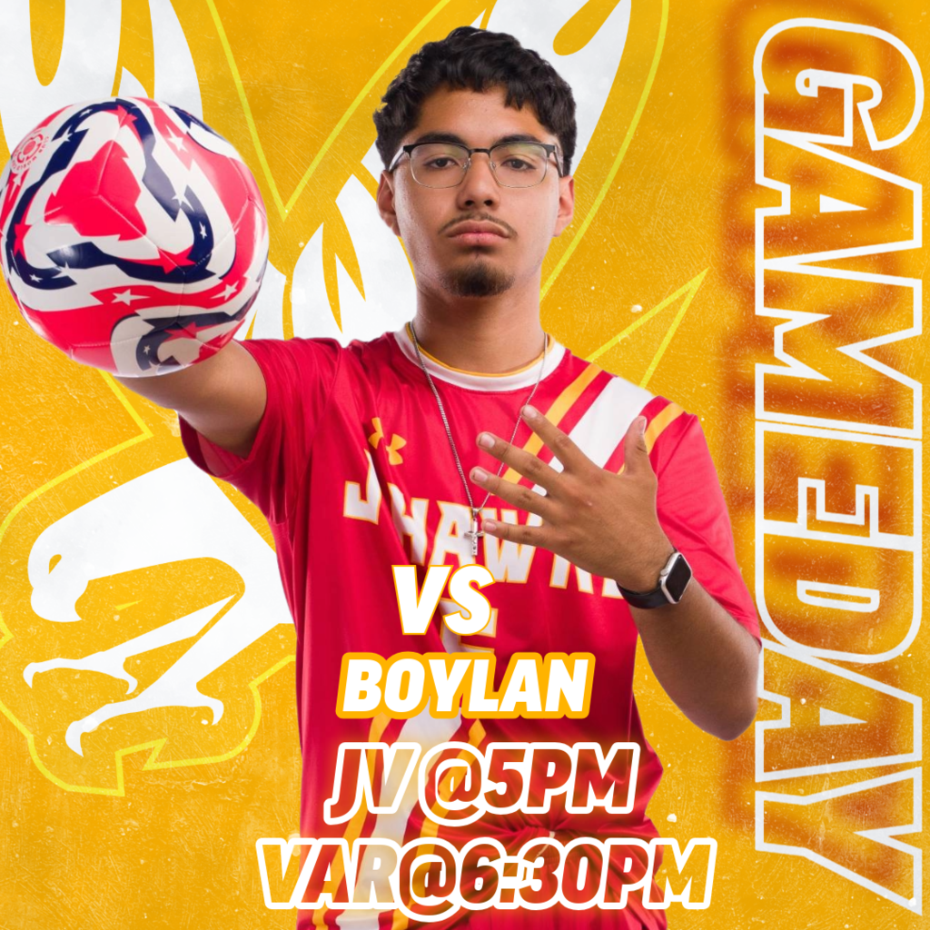 AWAY SOCCER GAMEDAY VS BOYLAN JV/5 AND VARSITY 6:30PM