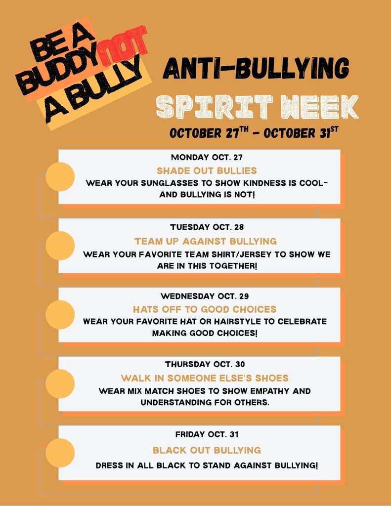 Anti-Bullying Spirit Week!