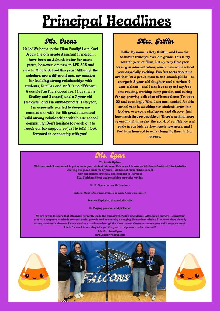 The Falcon Scoop: Principal Headlines