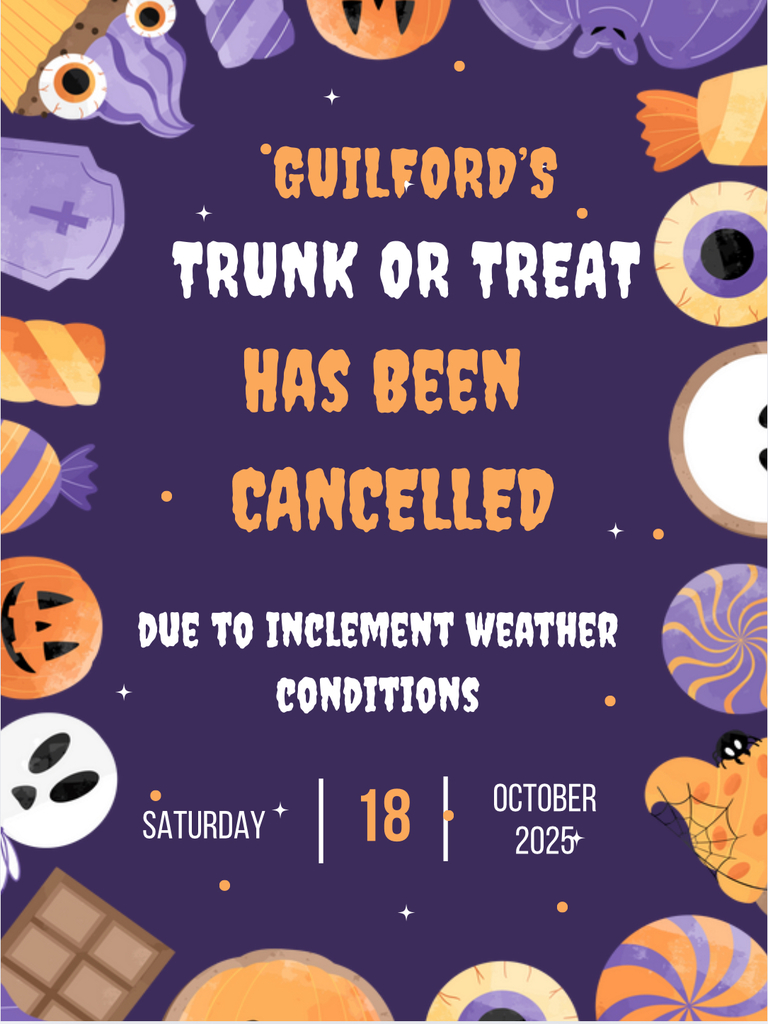 GHS Trunk Or Treat 10/18 Is Cancelled.