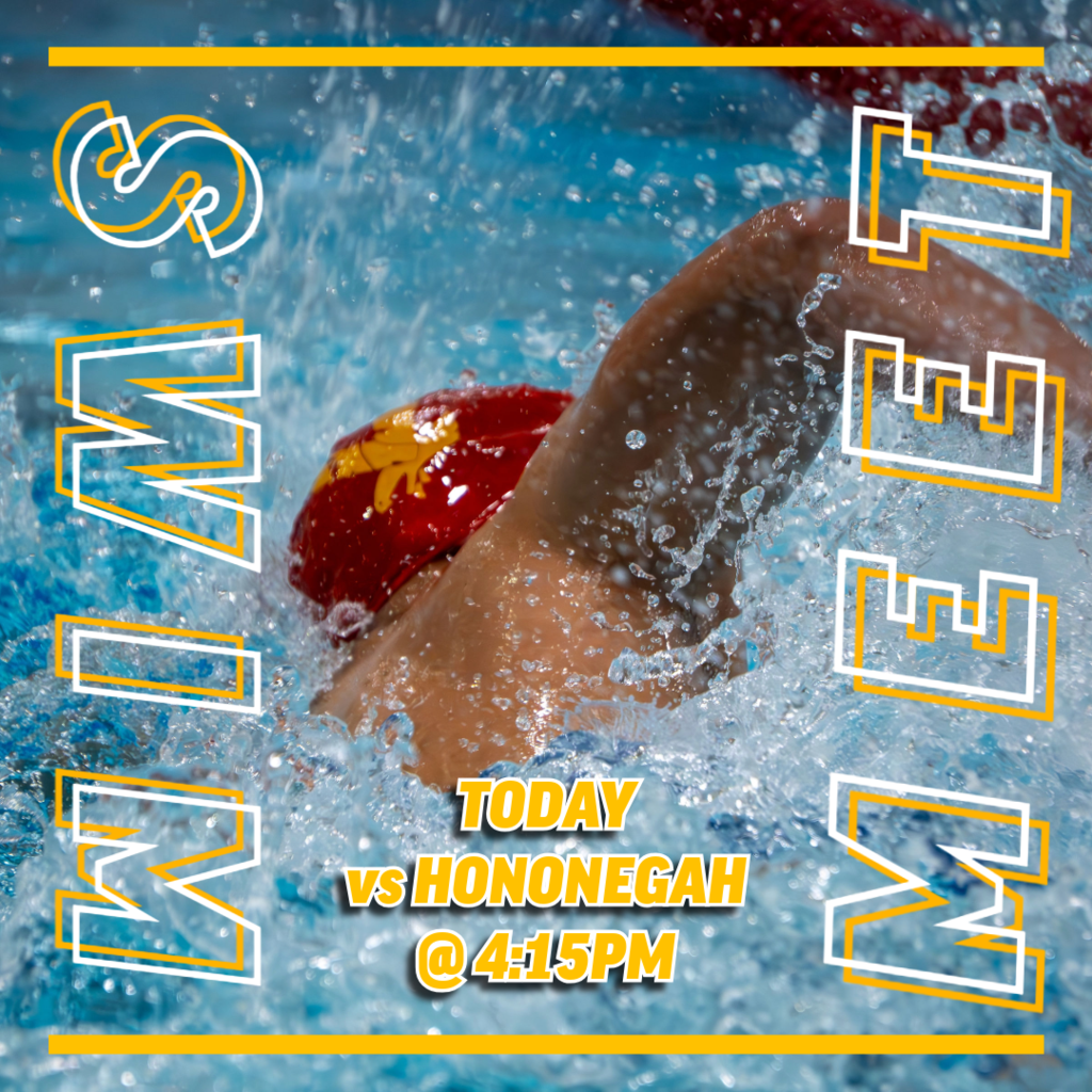 swim meet vs hononegah at 415pm