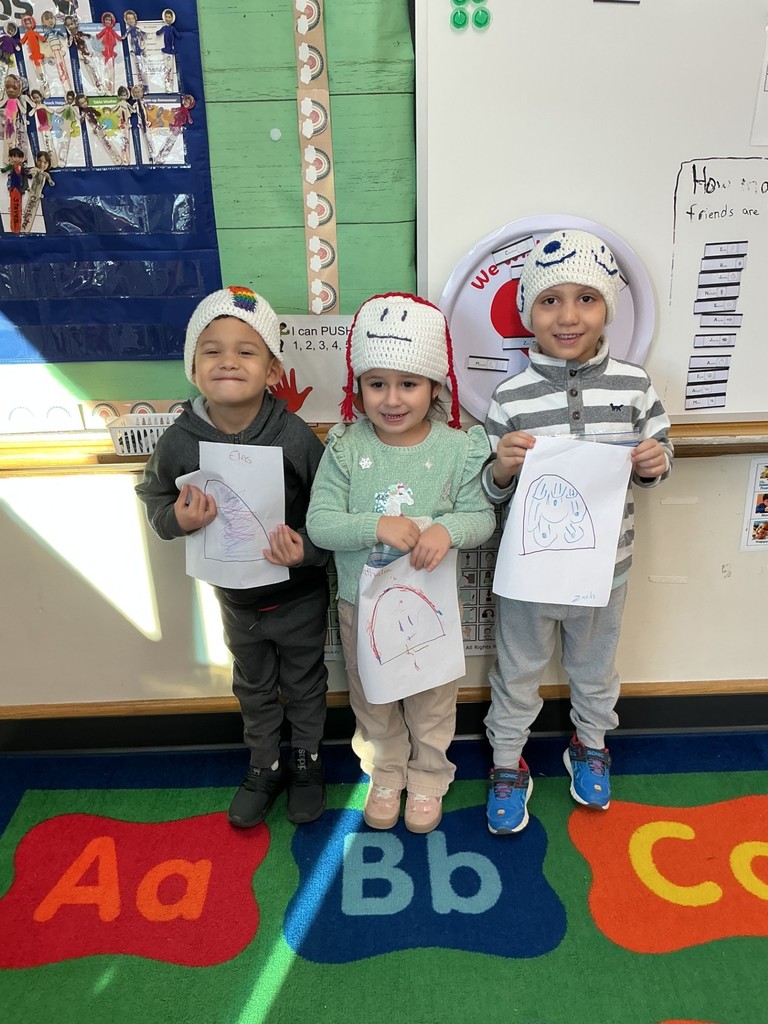 Carla's students designed hats