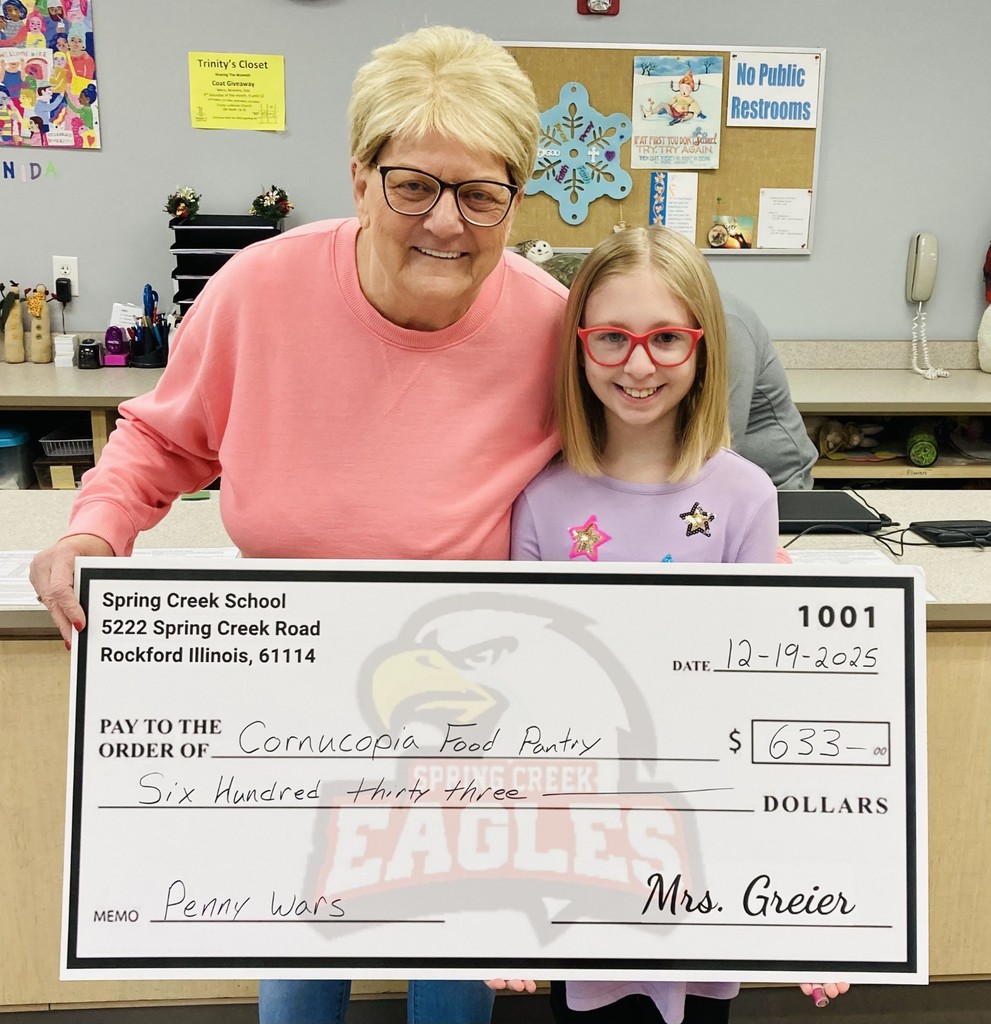 Penny Wars Check Donation