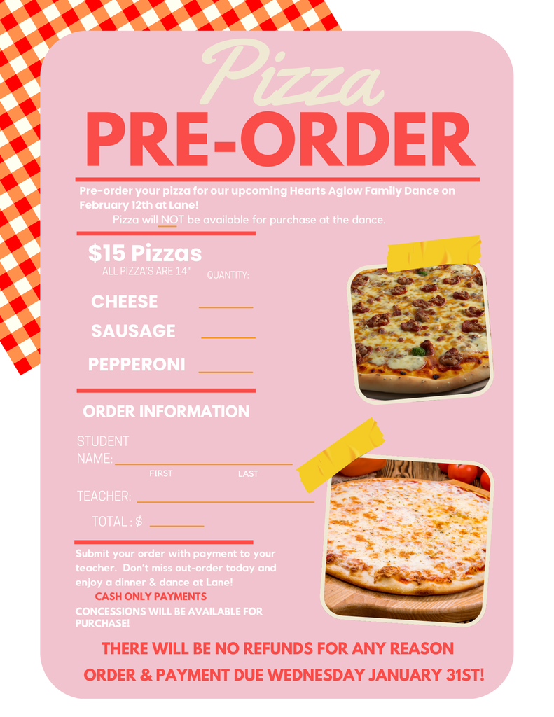 Pizza pre-order