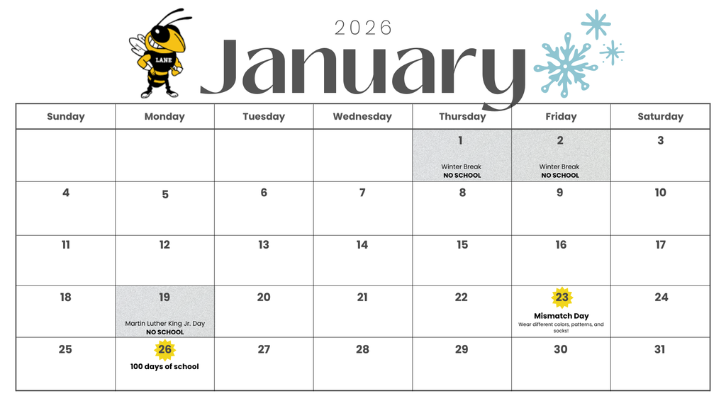 January Calendar