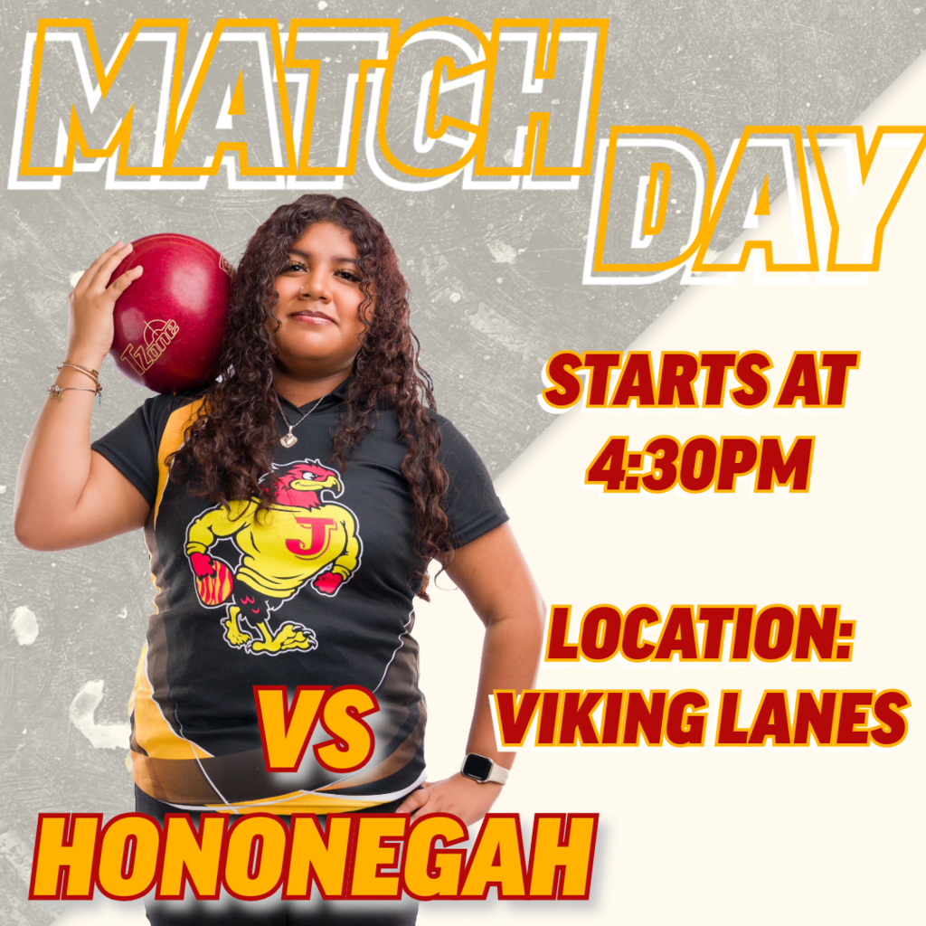 🎳 GAMEDAY: GIRLS BOWLING 🎳 The J-Hawks hit the lanes tonight as Girls Bowling takes on Hononegah at Viking Lanes. Let’s roll with confidence and compete the J-Hawk way! 🟥🟨 🎳 DÍA DE PARTIDO: BOLICHE FEMENIL 🎳 Las J-Hawks salen a las pistas esta noche en boliche femenil contra Hononegah en Viking Lanes. ¡A competir con orgullo y espíritu J-Hawk! 🟥🟨 #FlyWithUs #VuelaConNosotros #JHawks #GirlsBowling #MatchDay #NIC10