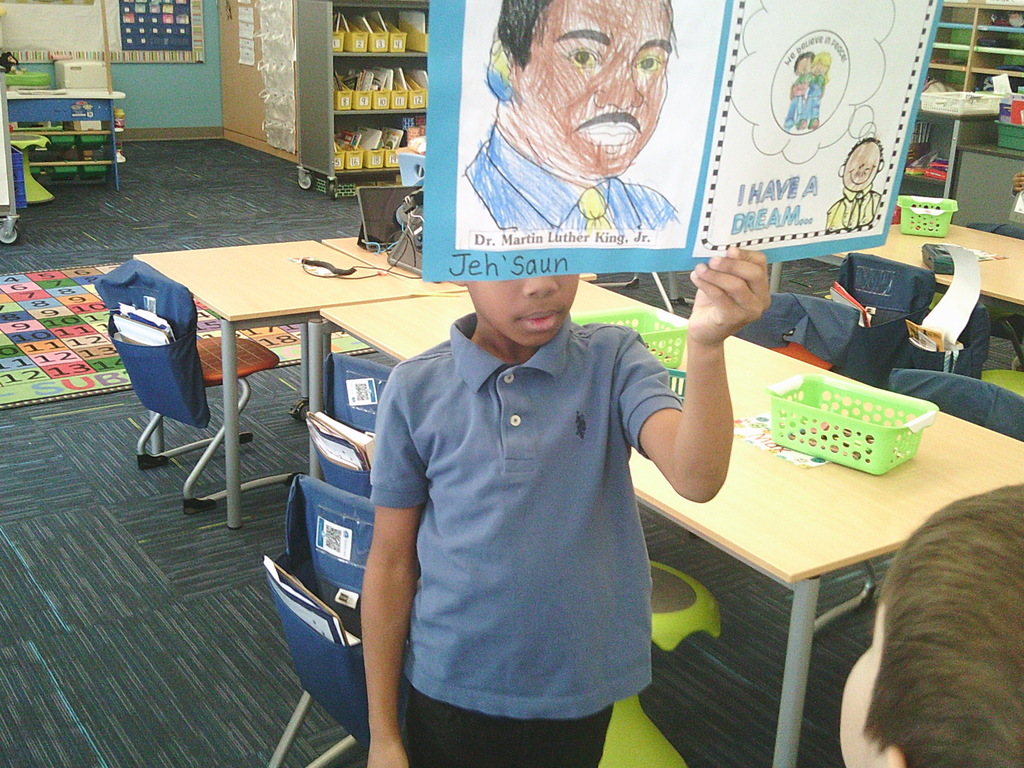 Mrs. Vincent’s class worked on activities in honor of Martin Luther King Jr. Day.