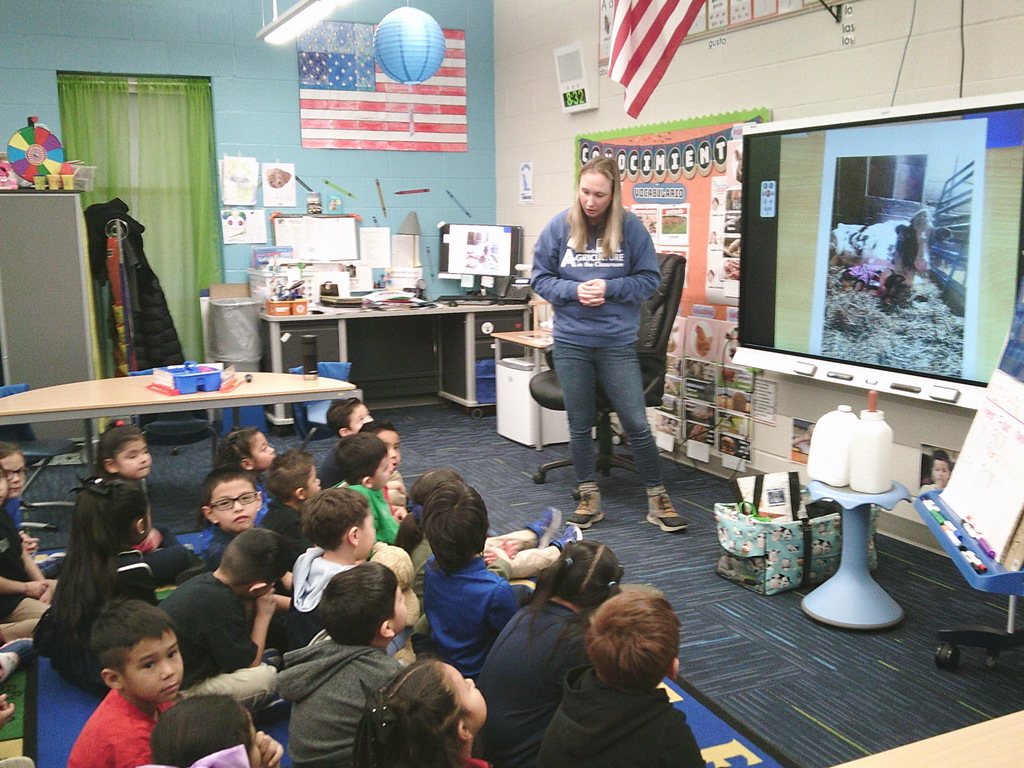 Agriculture in the Classroom for the Kindergartners on Friday..