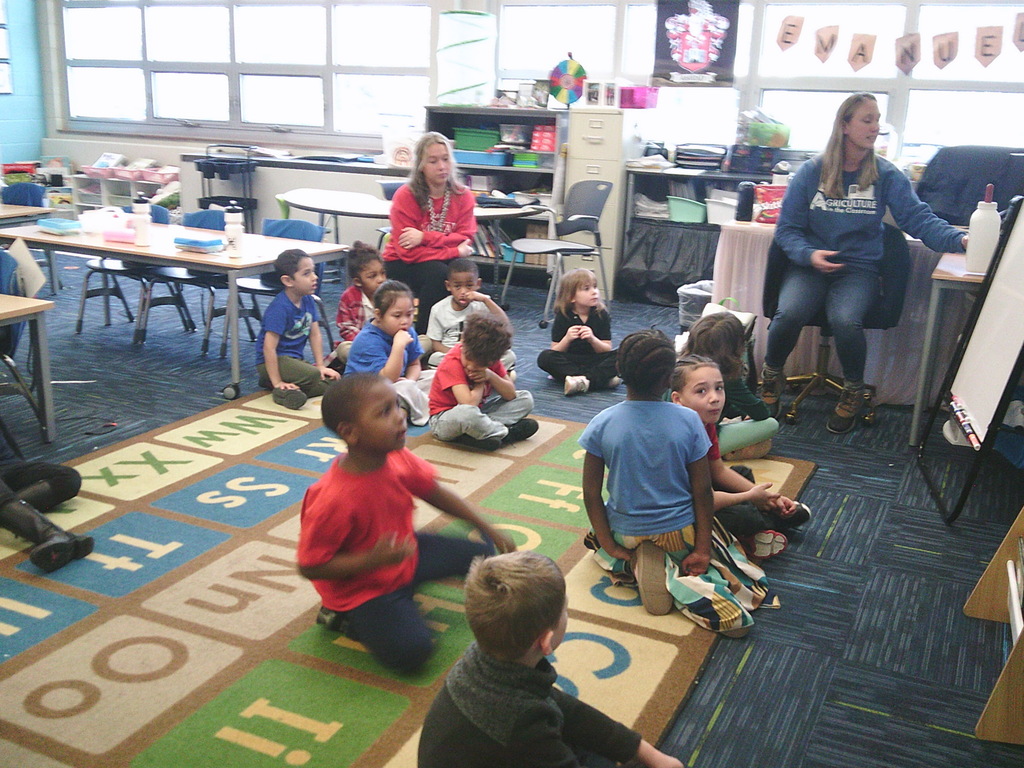 Agriculture in the Classroom for the Kindergartners on Friday..