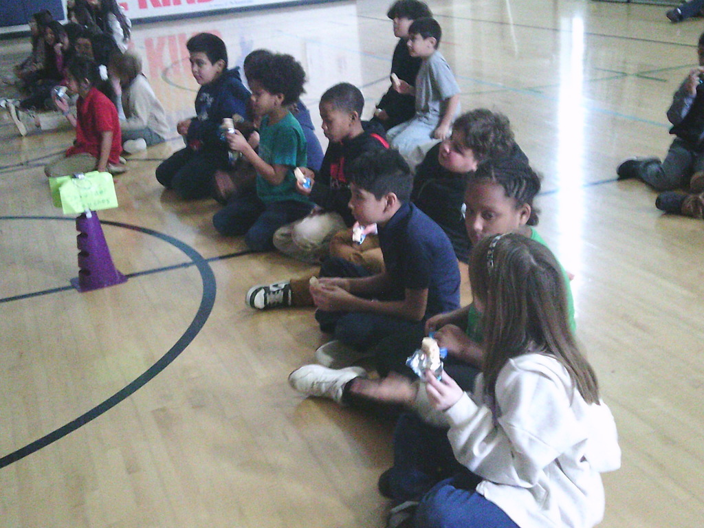 Attendance Incentive Assembly - for students that have missed one or less days in the last month