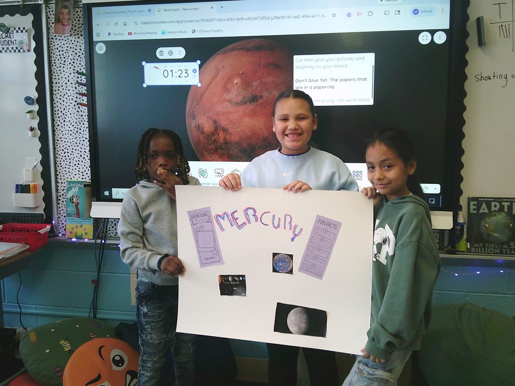 Learning about the Solar System in 3rd grade.