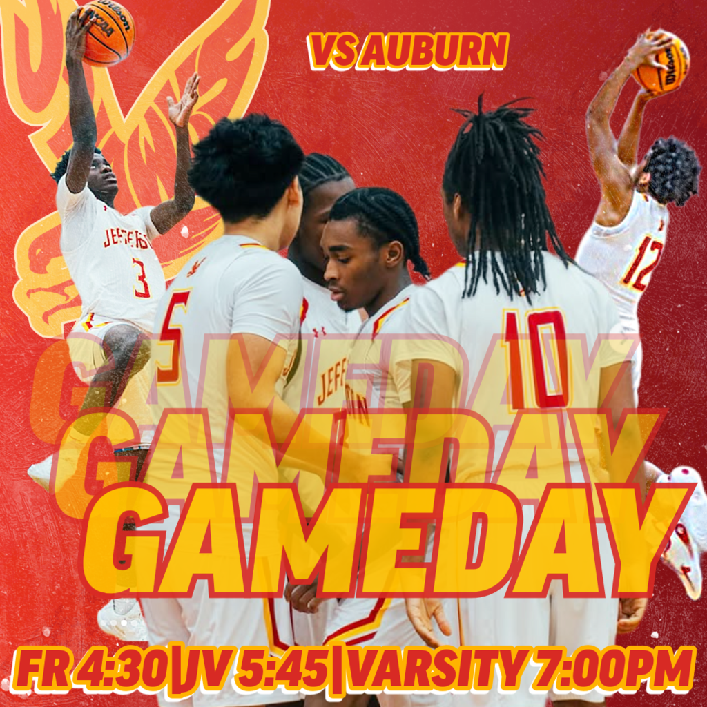 🏀 GAMEDAY | Boys Basketball 🏀 🟥🟨 J-Hawks at HOME! 🟥🟨 📍 Home vs. Auburn  🕟 FR: 4:30 PM 🕠 JV: 5:45 PM 🕖 Varsity: 7:00 PM  🎉 Join us for a chance to WIN A PRIZE during halftime! 🎉  Halftime Requirements: ➡️ Must be registered ➡️ Must be seated in the student section  Let’s bring the energy and protect home court! Fly With Us!  —  🏀 DÍA DE PARTIDO | Baloncesto Varonil 🏀 🟥🟨 ¡Los J-Hawks en CASA! 🟥🟨 📍 En casa vs. Auburn  🕟 FR: 4:30 PM 🕠 JV: 5:45 PM 🕖 Varsity: 7:00 PM  🎉 ¡Acompáñanos para tener la oportunidad de GANAR UN PREMIO durante el medio tiempo! 🎉  Requisitos para el medio tiempo: ➡️ Debe estar registrado/a ➡️ Debe estar sentado/a en la sección de estudiantes  ¡Vamos J-Hawks! ¡A competir con orgullo y corazón!  #FlyWithUs #VuelaConNosotros