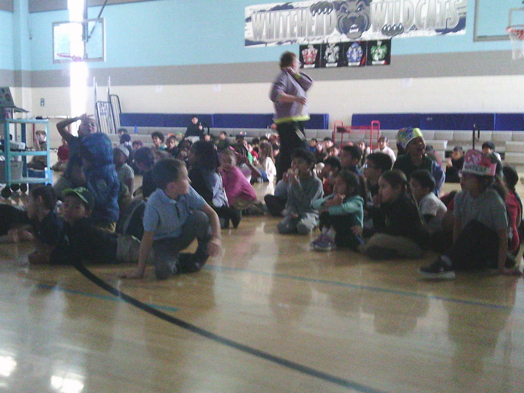 Grades 1st, 3rd, 5th Attendance Incentive Assembly - for students that have missed one or less days in the last month.  