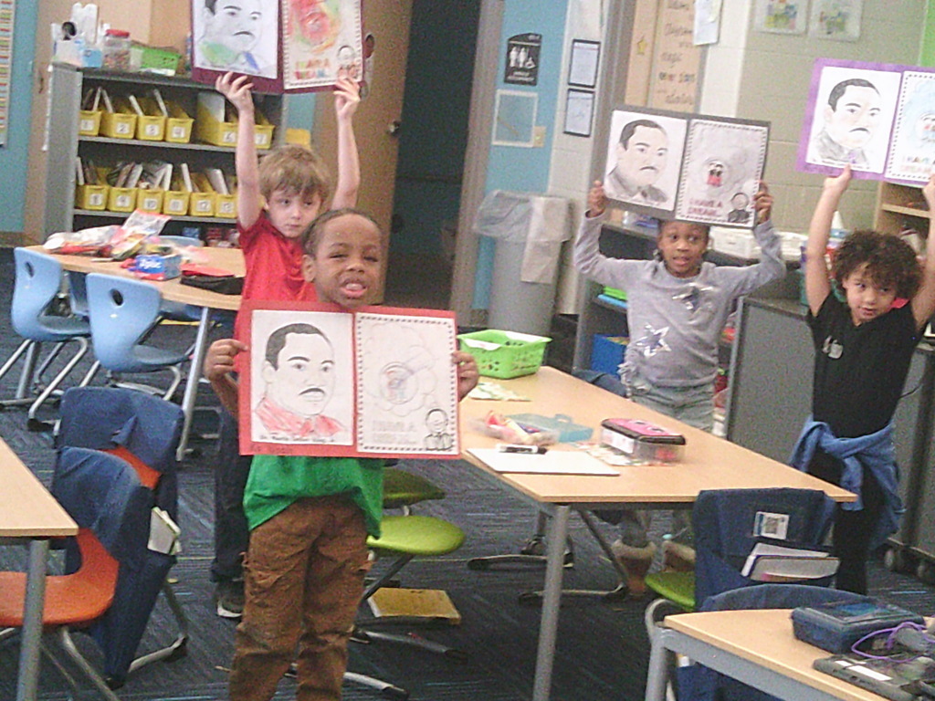 Mrs. Vincent’s class worked on activities in honor of Martin Luther King Jr. Day.