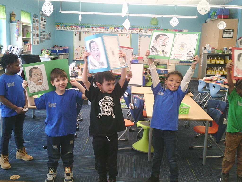 Mrs. Vincent’s class worked on activities in honor of Martin Luther King Jr. Day.