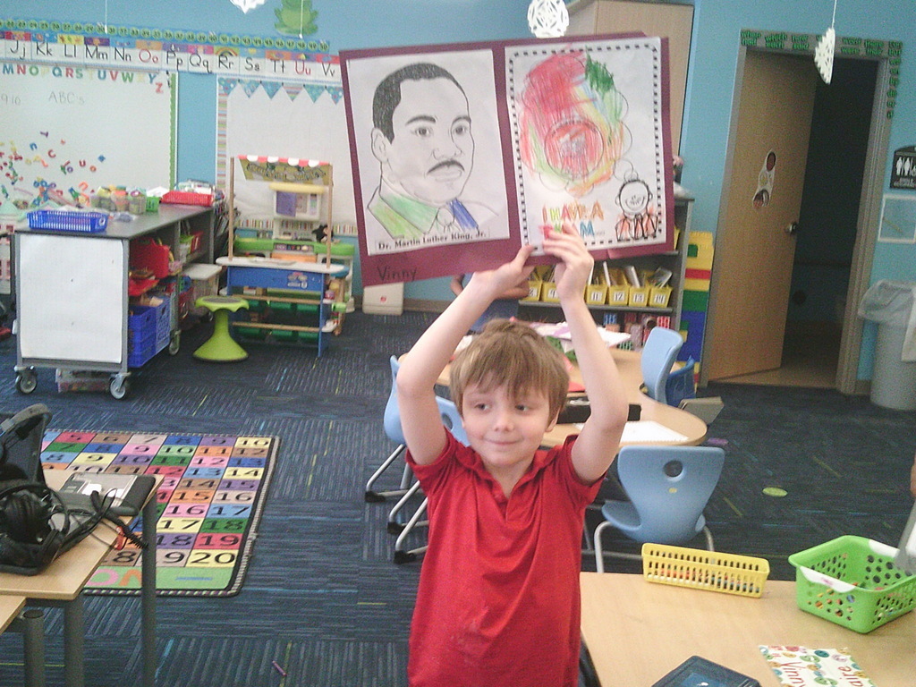Mrs. Vincent’s class worked on activities in honor of Martin Luther King Jr. Day.
