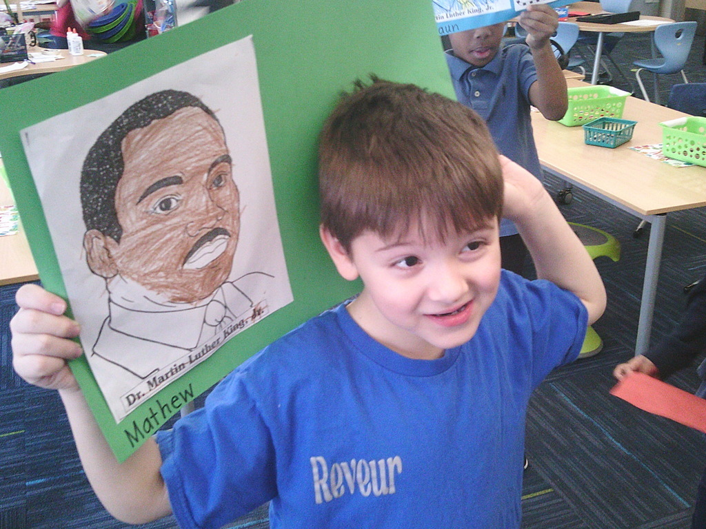 Mrs. Vincent’s class worked on activities in honor of Martin Luther King Jr. Day.