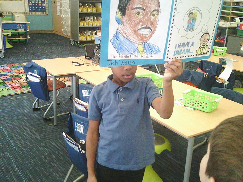 Mrs. Vincent’s class worked on activities in honor of Martin Luther King Jr. Day.