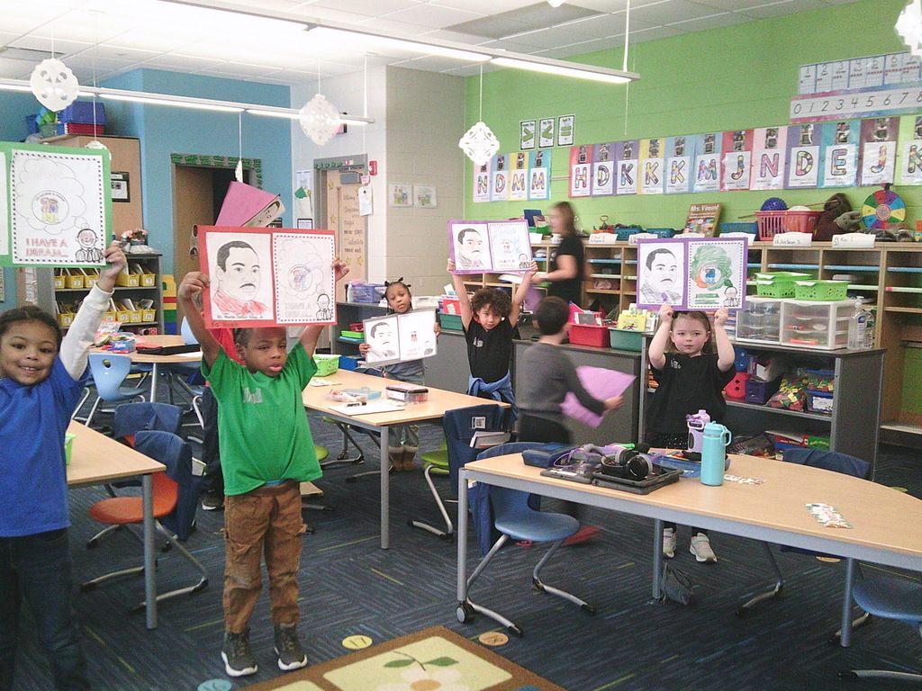 Mrs. Vincent’s class worked on activities in honor of Martin Luther King Jr. Day.