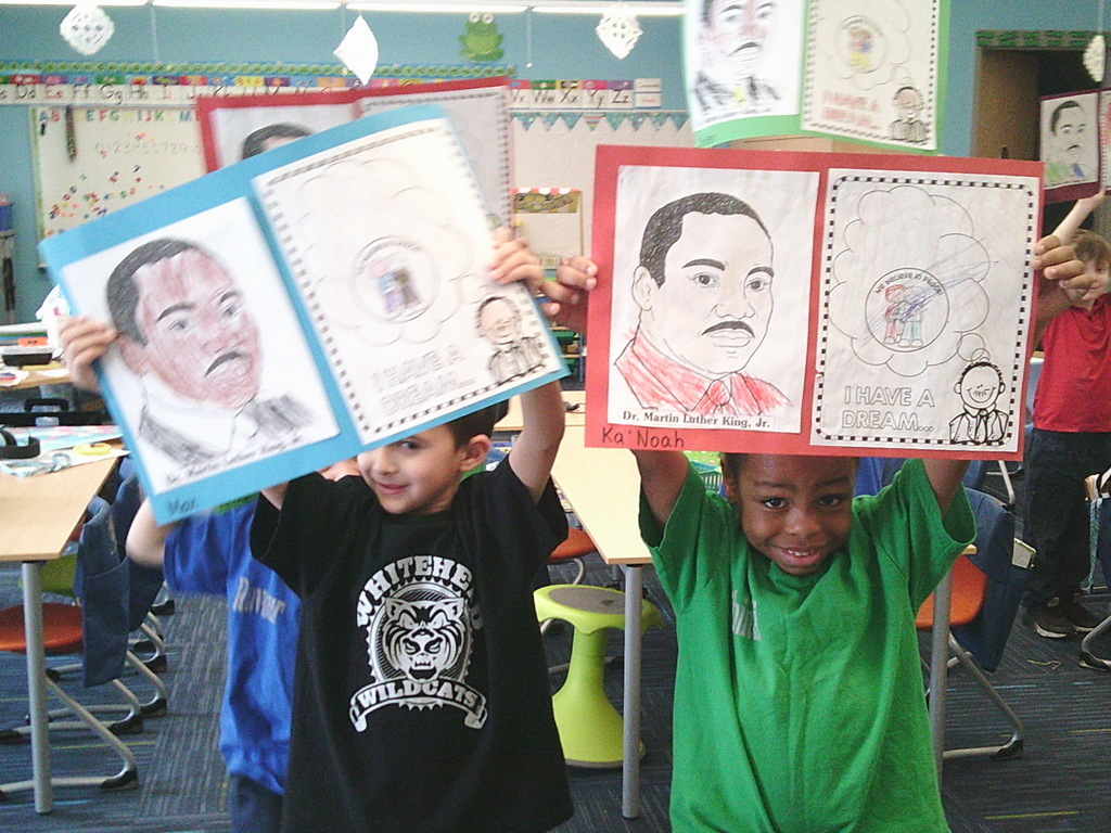 Mrs. Vincent’s class worked on activities in honor of Martin Luther King Jr. Day.
