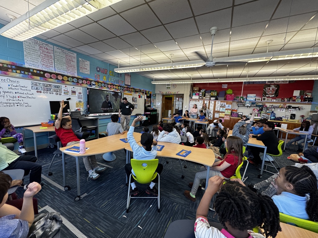 Third grade students have questions for Joey Marino