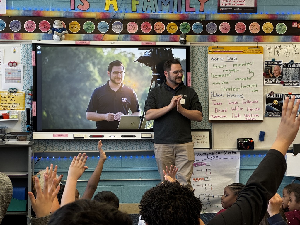 Joey Marino talks to third grade classes