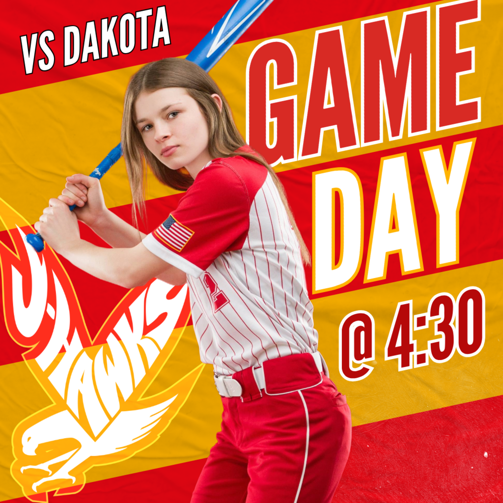 GAMEDAY 🥎  Your J-Hawks are back on their home field tonight!  🆚 Dakota 📍 Home 🕟 4:30 PM  Come out and support as the J-Hawks defend home turf! Let’s bring the energy! 💪🟥🟨  #FlyWithUs #VuelaConNosotros
