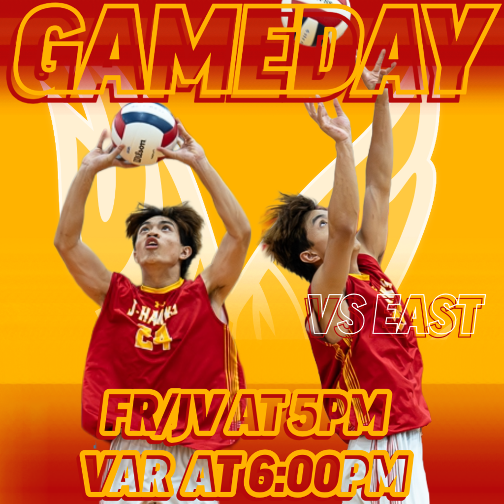 volleyball gameday vs east starts at 5pm