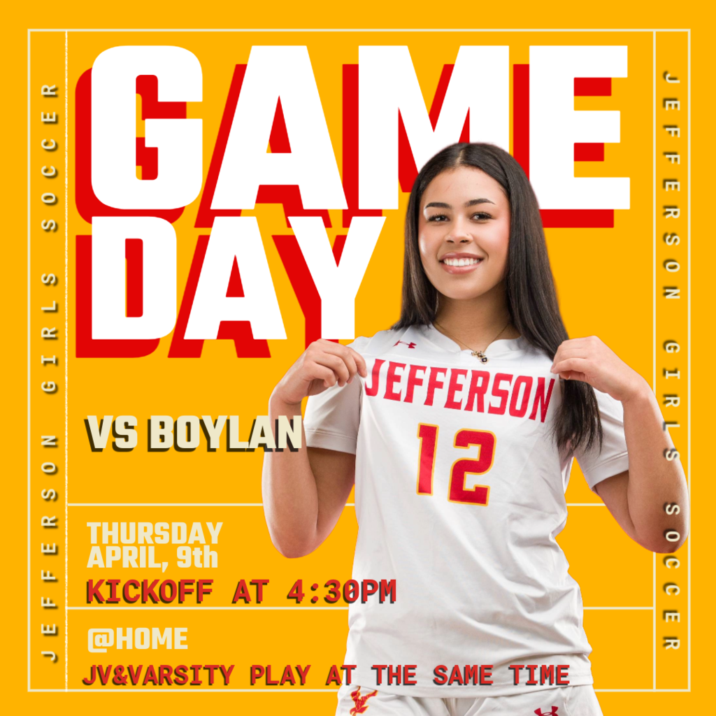 🟥🟨 GAMEDAY 🟥🟨  It’s match day for J-Hawks Girls Soccer!  ⚽ JV & Varsity vs Boylan 🕓 4:30 PM 🌱 JV on Grass 🏟 Varsity on Turf  Come out and support as both squads hit the field tonight! Let’s bring the energy and defend home turf 💪  #FlyWithUs #VuelaConNosotros