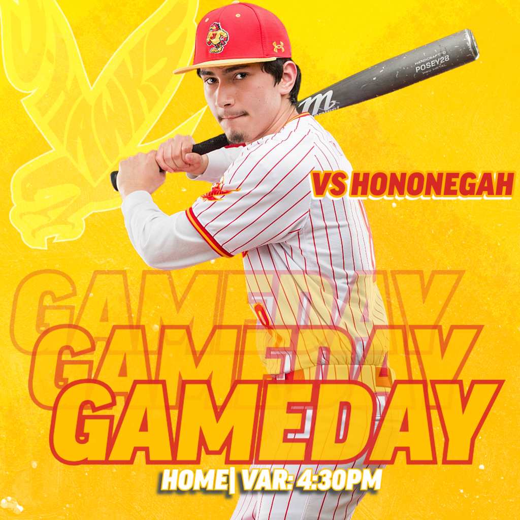 Baseball vs. Hononegah  🕟 4:30 PM ⚾ Varsity Only  Good luck to our J-Hawks!  #FlyWithUs #VuelaConNosotros
